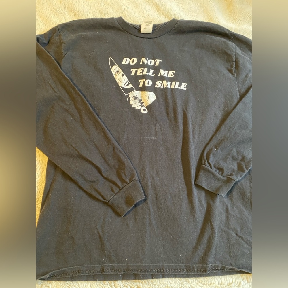 Womans novelty tee-long sleeve large